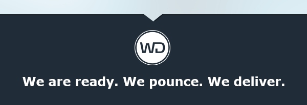 We are ready.  We pounce.  We deliver.