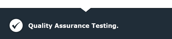 Quality Assurance Testing.