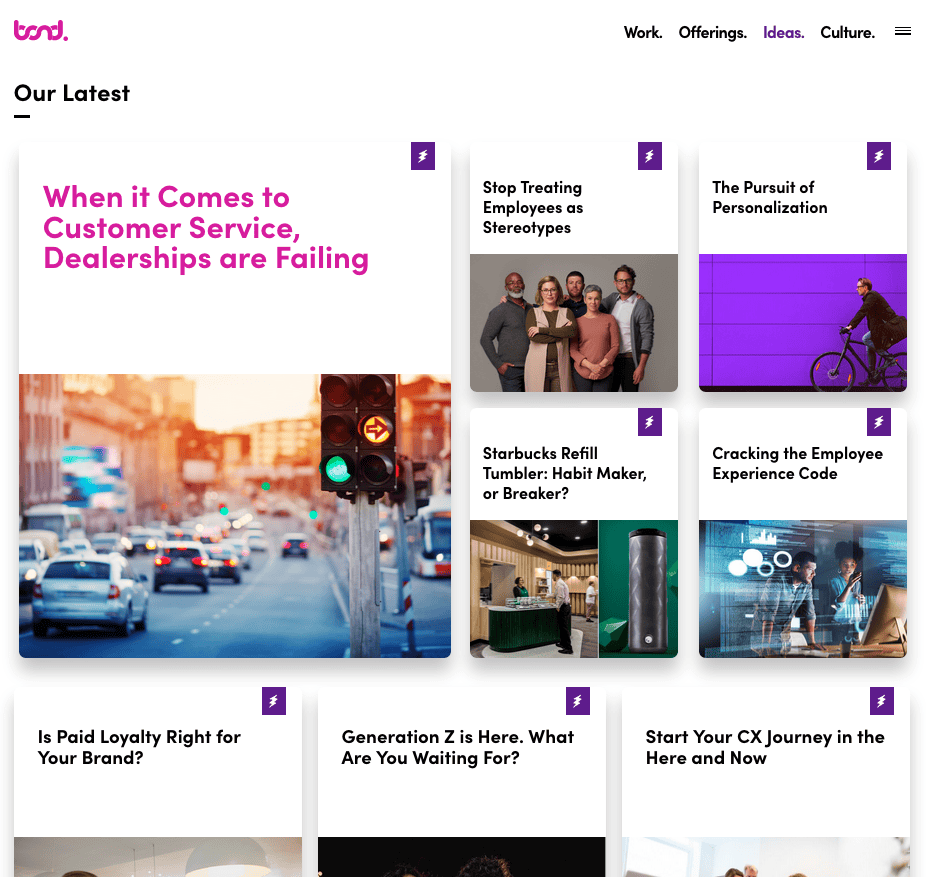 Bond Brand Loyalty website Ideas landing page