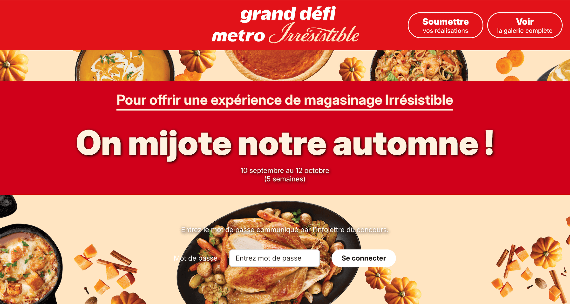 Metro defimetro website landing page