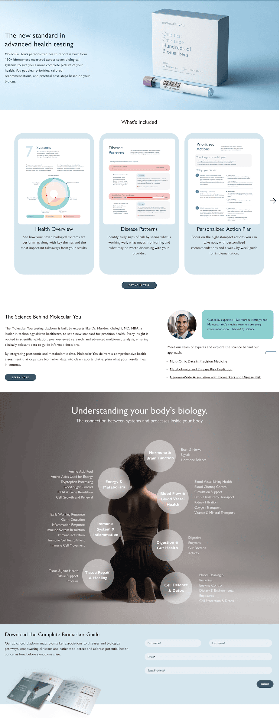 Molecular You the Science landing page